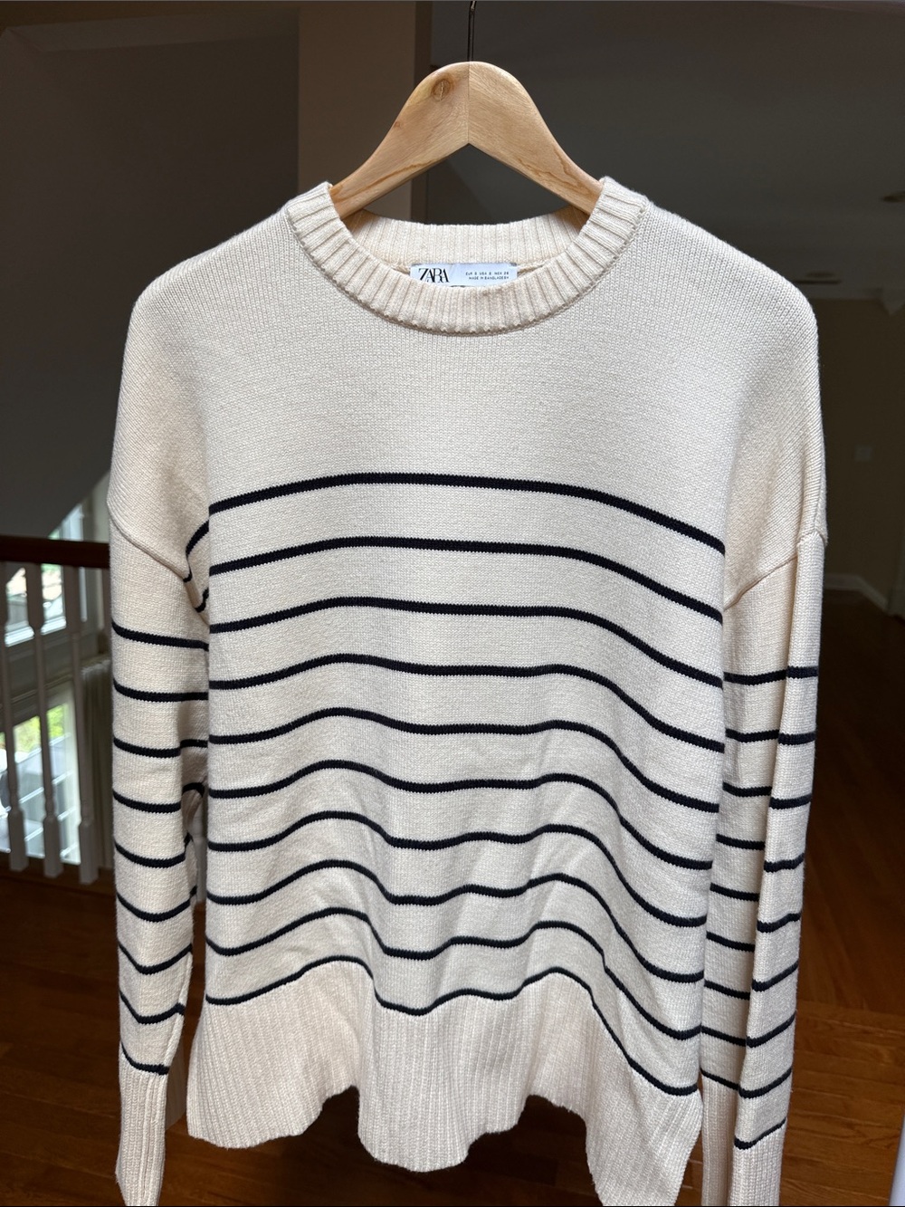 ZARA oversized striped knit sweater - Picture 8 of 11
